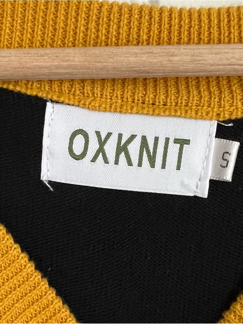 OXKnit 70s Cheetah Jacquard Polo Knit Sweater Small - Picture 4 of 5